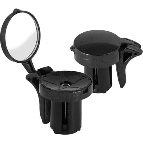 Bike Rear View Mirror Road MTB Bike Cycling Adjustable Bicycle Handlebar Plug Rear View Mirror Bike Handlebar Rotatable Glass