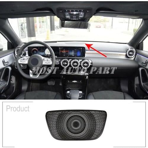 Aluminium Alloy Interior Console Dashboard Speaker Cover Trim For Mercedes Benz A Class W177 2019 1pcs Car Decoration Car Trim