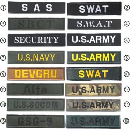 Embroidered Patch US ARMY Security Applique Emblem Costume Tactical Badges Military Embroidery Patches