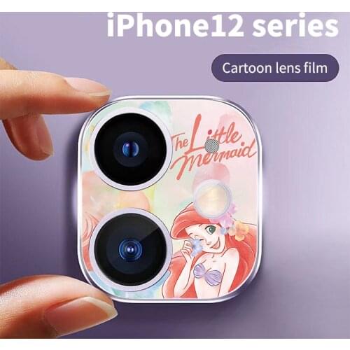 Cartoon Disney Mickey Minnie Camera Protector Case for iPhone12 Camera Film Protector for iPhone11 ProMax Lens Protective Film