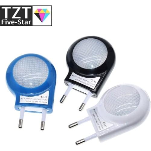 TZT Mini Led Snail Night Light Auto Night Lamp Built-in Light Sensor Control Light Wall Lamp For Baby Kids Bedroom EU Plug