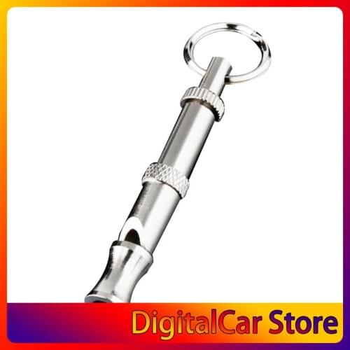 1Pc Hot Pet Dog Training Adjustable Whistle Sound Pet Products For Dog Puppy Dog Whistle Stainless Steel Whistle Key Chain Hot