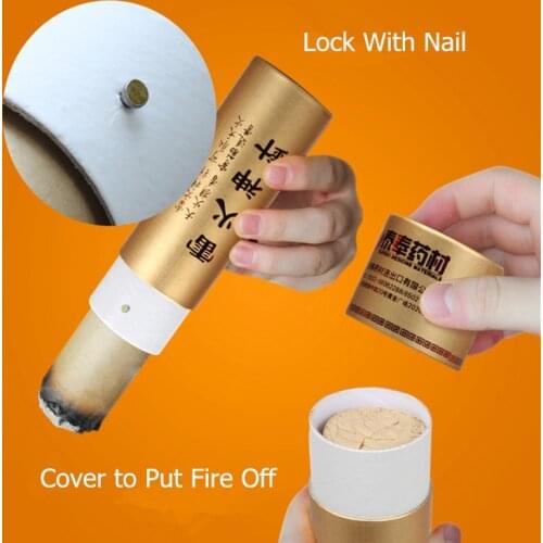 Big Thunder Fire Moxa Stick Rolls Moxibustion With Traditional Chinese Herbal Medicine Moxa Therapy Massage 1pcs