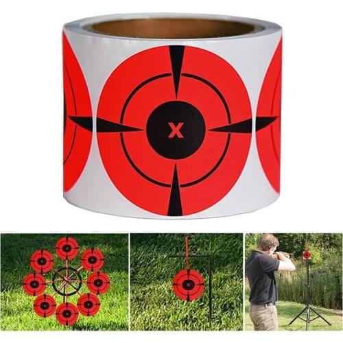 125pcs Shooting Target Adhesive Shoot Targets Splatter Reactive Sticker for Archery BowHunting Shooting Practice Training Target