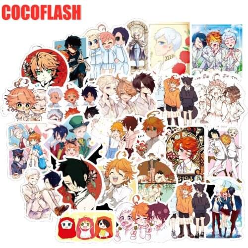 10/50Pcs/set Cartoon Anime The Promise Neverland Stickers For Guitar DIY TOY Car Skateboard Snowboard Laptop Luggage