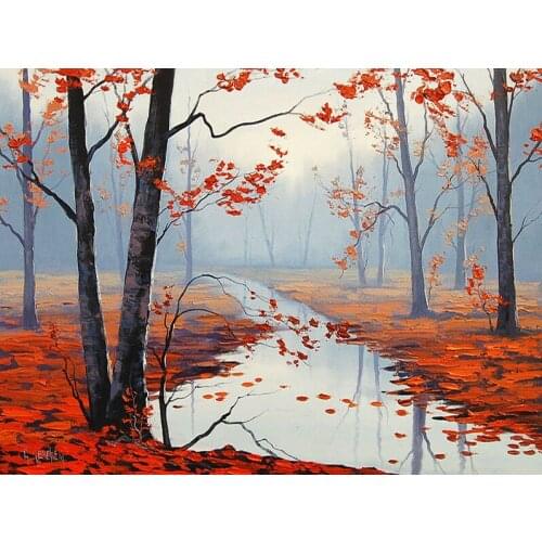 A13637 11CT/14CT/18CT/25CT/28CT night snowing patterns Counted Cross Stitch DIY Cross Stitch Kits Embroidery Needlework Sets