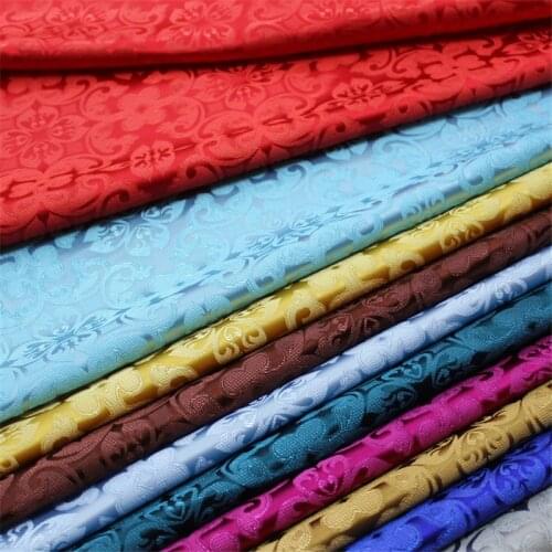 CF942 17colors Chinese Traditional Silk Brocade Fabric Chinese Wedding Clothing Pillow Case Fabrics DIY Materials Home Textiles