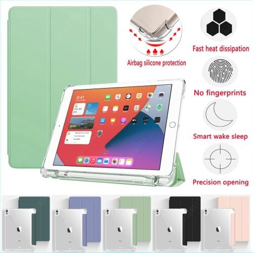 Case for ipad air 4 3 10.9 Pro 11 2020 mini 5 Airbag anti-fall pencil holder cover 10.5 9.7 inch 10.2 2019 5th 6th 7th 8th shell