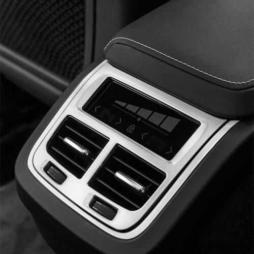 Car Rear Air Conditioning Outlet Decoration Sticker Stainless Steel Protection Cover For Volvo XC60 Modification Accessories