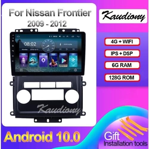 Kaudiony 9" Android 10.0 6+128GB For Nissan Frontier Xterra Car DVD Player Auto GPS Navigation Car Radio Stereo DSP 2009 - 2012