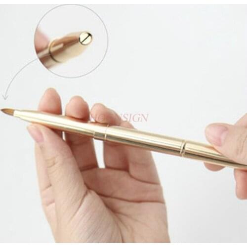 Lip Brush Lipstick Brush Eye Shadow Brush Retractable Portable Pencil A Double Head Concealer Brush Beginner Sale