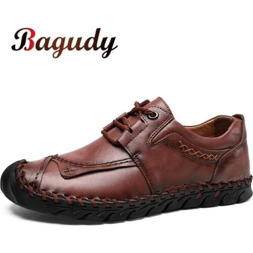 Classic Leather Soft Men Casual Shoes Leather Loafers Men Italy Rome Shoes Quality Split Leather Flat Moccasins Men Fashion Shoe