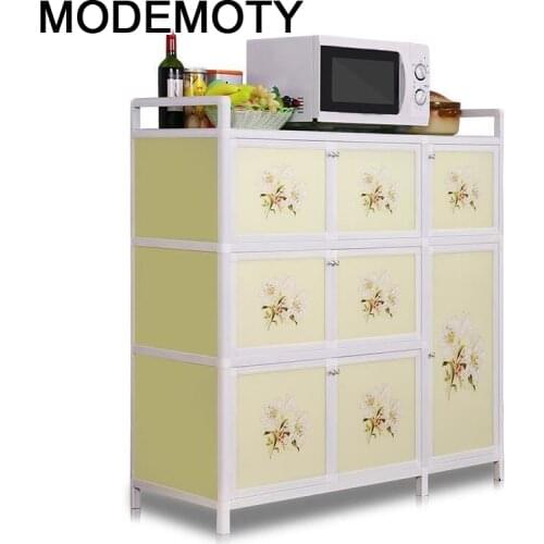End Console Reclaimed Side Tables Cupboard Aluminum Alloy Cabinet Mueble Cocina Kitchen Furniture Meuble Buffet Sideboard