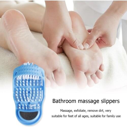 Foot Skin For Lazy Exfoliating Foot PP Brush Cleaner Shower Massager Silicone Bath Massage Cushion Brush