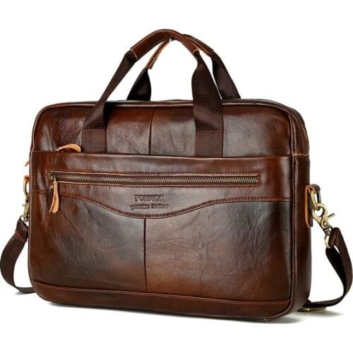 Leather MENS Bag Briefcase Leather Mens Cross Briefcase Mens Handbag Factory Direct