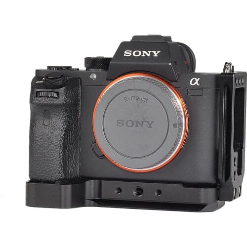 L-shaped Alloy Quick Release Plate L Bracket Plate Baseplate with Side Plate for Sony A7III A7MIII A7RIII A9 ILDC cameras