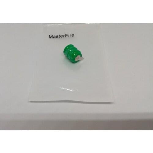 MasterFire 10PCS/LOT New 3.6V 80mAh NI-MH rechargeable battery button cell coin cell batteries pack PLC control in the battery