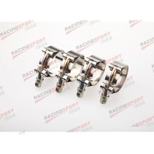 Pack of 4pcs-1'' T BOLT CLAMPS Turbo Pipe Hose Coupler Stainless Steel 31-36mm
