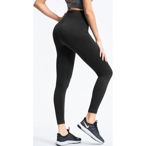 Popular design sportswear 87% Nylon and 13% spandex fitness female yoga leggings