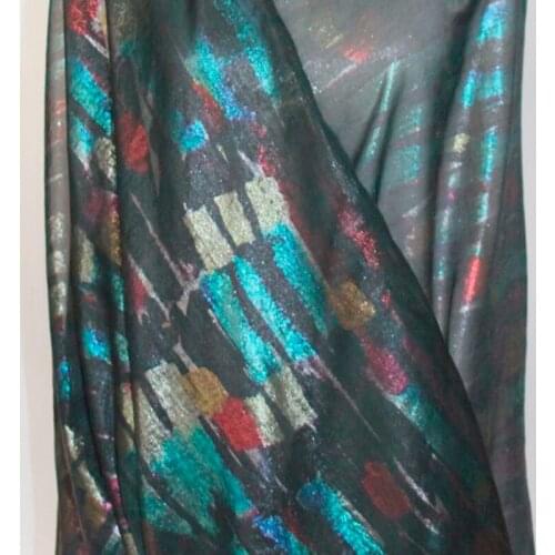 Chiffon fabric Bronzed flowing fabric shiny fabric bronzing costume fabric DIY stage cosplay Dress 1M/lot