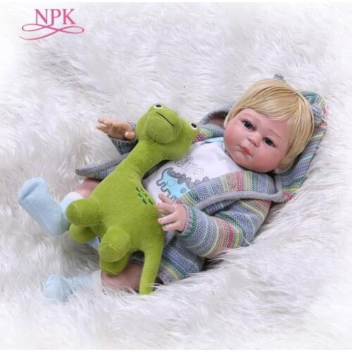 NPK Real 48CM Full Body Silicone Girl Reborn Babies Doll Lifelike Reborn Baby Doll Wholesale Boneca Reborn Silicone Girls Gifts