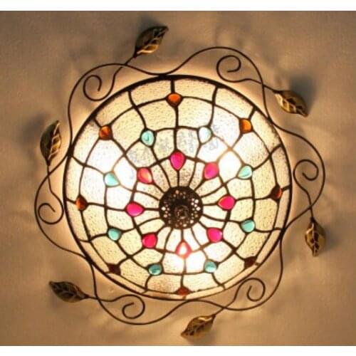 Light ceiling LED Home aisle porch corridor balcony bedroom lights Ceiling Lights Mediterranean Cafe Lamp DF81