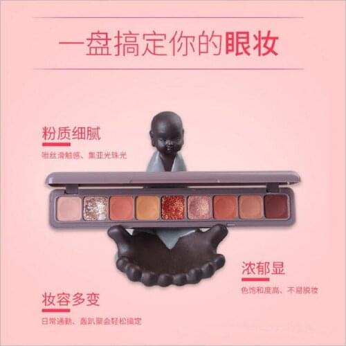 Wholesale HuDdMoJi 9 Colors Glitter Galaxy Eyeshadow Mashed Potato Matte Smoky Makeup Palette Shimmer Pigment Eye Shadow Shine