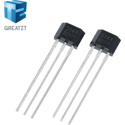 GREATZT 10pcs A3144 OH3144 Y3144 Hall Effect Sensor Brushless Electric Motor TO-92UA A3144EUA