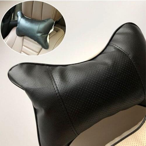 2pcs Car neck pillows universal headrest case for Hyundai Santa Fe Veracruz Mistra Tucson Veloster Rohens AZERA Avante