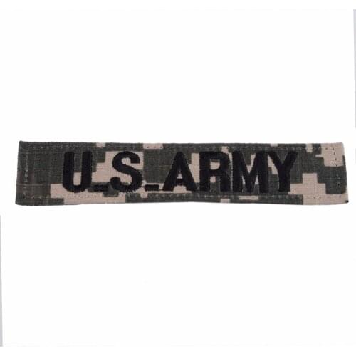 US ARMY DIGITAL ACU TAPE EMBROIDERY CHEST PATCH Military Store