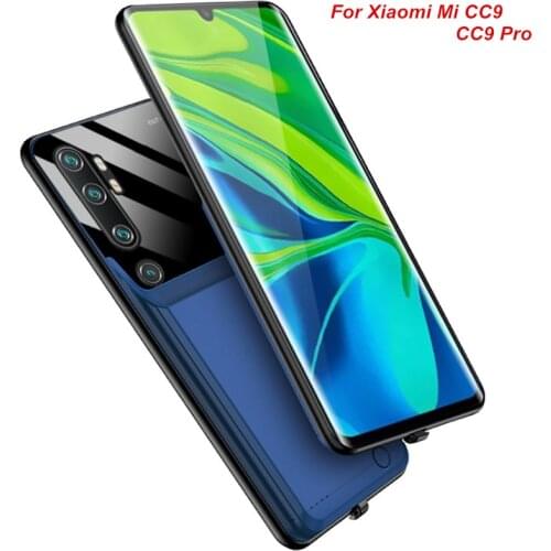 6000 Mah For Xiaomi Mi CC9 CC9 Pro Battery Case Smart Phone Battery Cover Smart Power Bank For Xiaomi Mi CC9 Pro Charger Case
