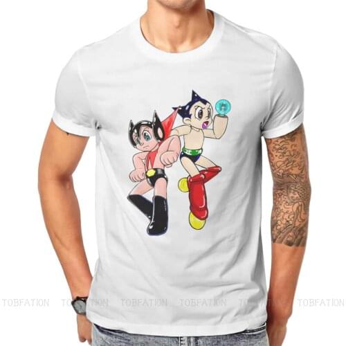 Mighty Atom Astro Boy Tetsuwan Atomu Cartoons Anime TShirt for Men Jetter Mars Humor Casual Tee T Shirt Novelty New Design Loose