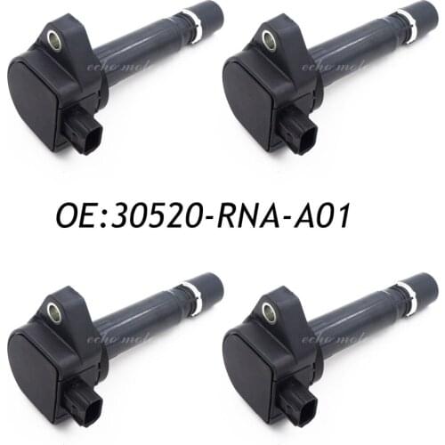 New 4PCS 06-11 For Honda Civic L4 1.8L Ignition Coil 30520-RNA-A01 30520RNAA01 UF582 C1580 Genuine