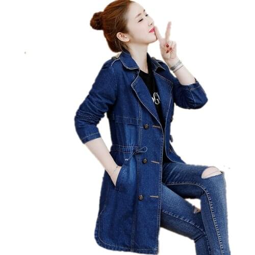 Top selling product in 2020 Denim jacket Women trench coat autumn Embroidery Denim coats Youth clothing Quality Assurance 1684