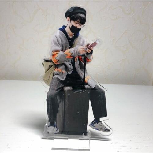 Anime The Untamed Xiao Zhan Acrylic Stand Figure Model Plate Display Cosplay Cartoon Collectible Tabletop Decor Christmas Gifts