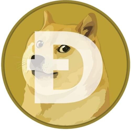 MWCustoms Dogecoin Vinyl Decal Sticker for Car Truck Vehicle Window