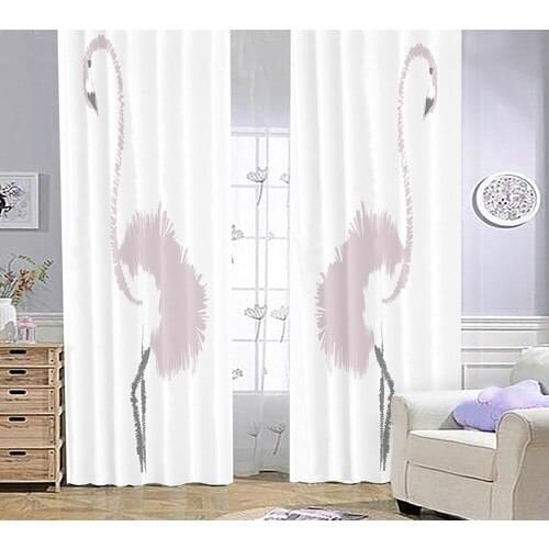 Bebişim Carpet Flamingo Bİ58 Children 'S Room Backdrop Curtain 140x200 cm