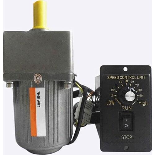 Single phase 220V variable/Constant speed motor,6W AC gear motor Reduction ratio 1:10 140 rpm,Motor governor Controller,J17194