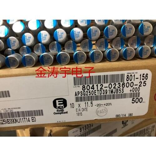 Original new 100% solid state capacitor 25V390UF 10X11.5 APSG250ETD391MJB5S (Inductor)