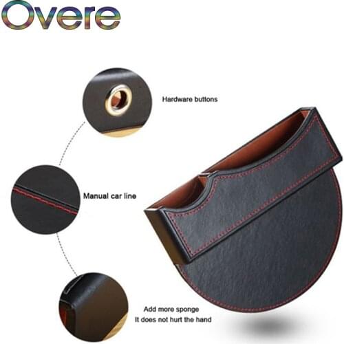 Overe 1PC Auto Car Seat Gap Box Armrest Organizer For Seat Leon Ibiza Skoda Rapid Fabia Octavia Yeti Audi A3 A4 B8 B6 B7 A6 C5