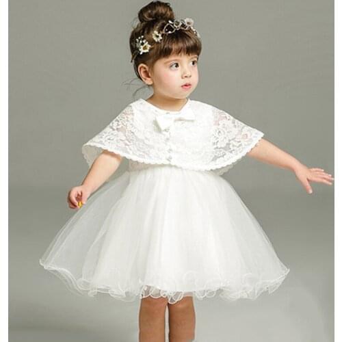2020 New 1 Year Birthday Baby Girl Dresses For Baptism Infant Princess Lace Christening Gown Newborn Toddler Bebes Clothes