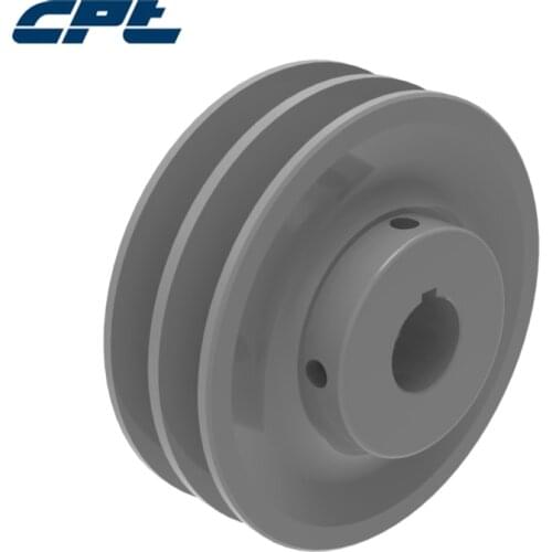 CPT 2AK44 V Belt sheave pulley for A belt, 2 Grooves, Bore 3/4",7/8",5/8",1",1-1/8", 4.25" OD, cast iron