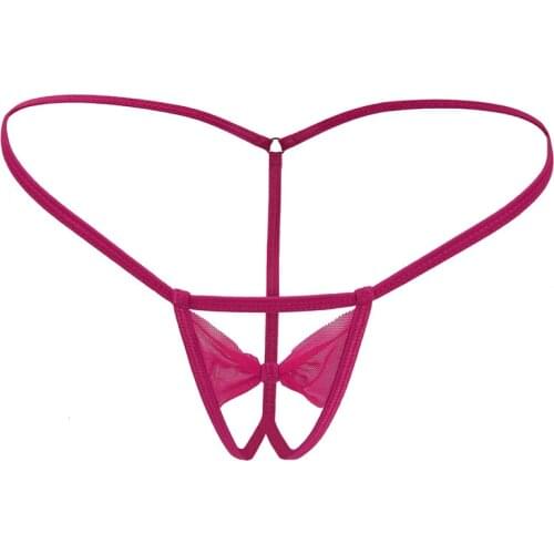 Butterfly Sexy Thongs Open Crotch Erotic G Strings Tanga T Back Transparent Panties Women Extreme HOT Lingerie Underwear Costume
