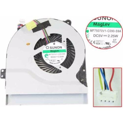 SUNON MF75070V1-C090-S9A DC 5V 2.25W 4-Wire Server Laptop Cooling Fan