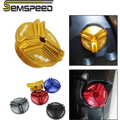 Motorcycle CNC Oil Filler Cap Plug For Kawasaki Ninja 250R 300 500R 600R 750R ZX10 ZX11 ZX12R ZX6R ZX9R ZX14R ZX10R VN900 ZX-10R