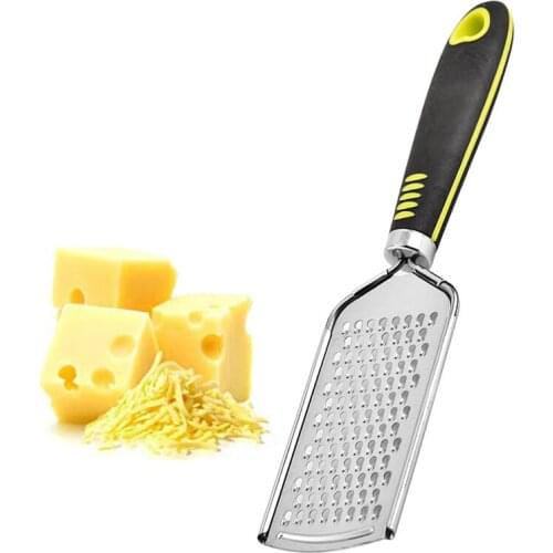 1Pcs Soft TPR Handle Cheese Grater Stainless Steel Sharp Multi-Purpose Vegetable Fruit Tools Cheese planer Cheese shavings knife
