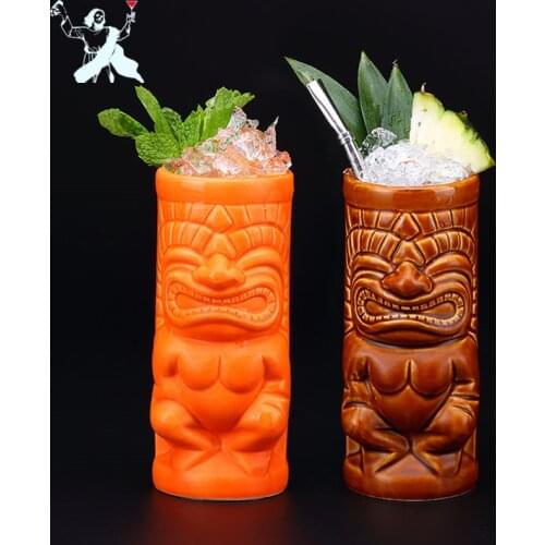 320ml The Statue Of Mackay Tiki Mug Ceramic Cup Hot Sale Beer Cup Coffee Mug Tiki Cup Ceramic Crafts