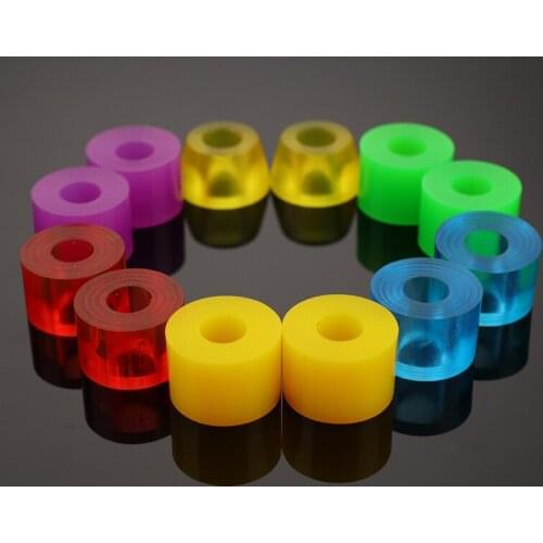4pcs Skateboard PU Cushion Skateboard Shockproof Wheels Axle Bushings Scooter