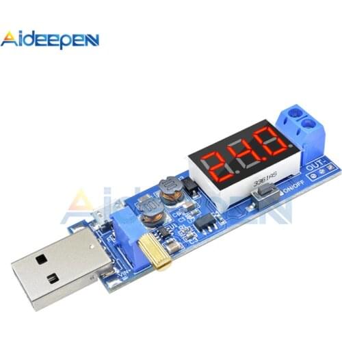 5V to 1.2-24V LED Digital DC-DC Step Up Down Buck Boost Converter Power Transformer Supply Voltage Regulator Module DC 3.5-12V