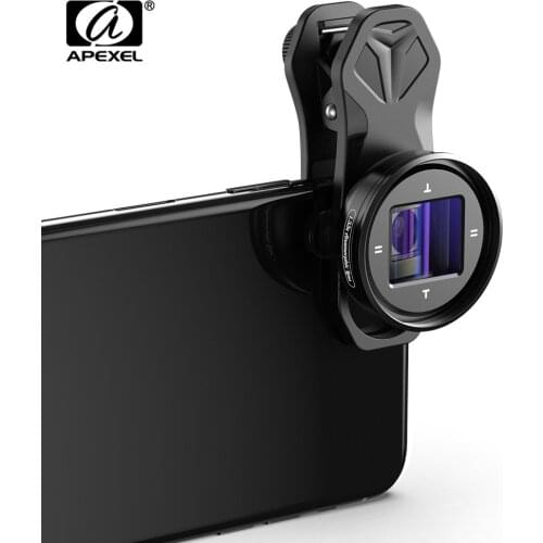APEXEL Anamorphic Lens 1.33X Widescreen Movie Lens 4K HD Vlog Shooting Deformation Filmmaking For iPhone Xiaomi Samsung Phones